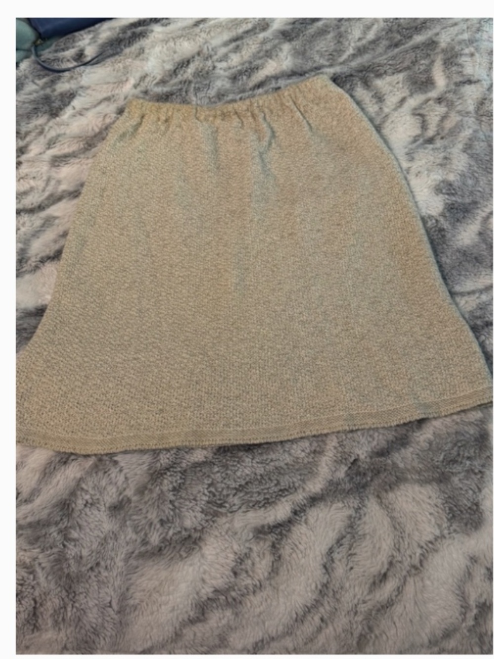 VINTAGE KNIT  MINI SKIRT, 80s, size M - Picture 3 of 10